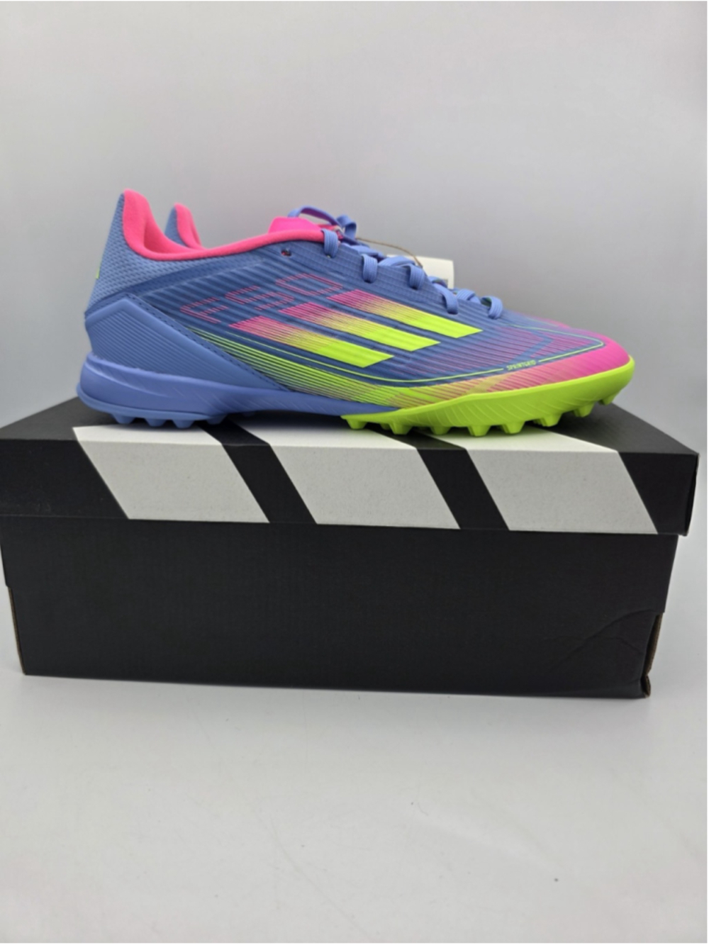 Adidas F50 League TF Men's Turf Soccer Shoes Rainbow IE1230 Size 7